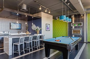 Sky club with demonstration kitchen